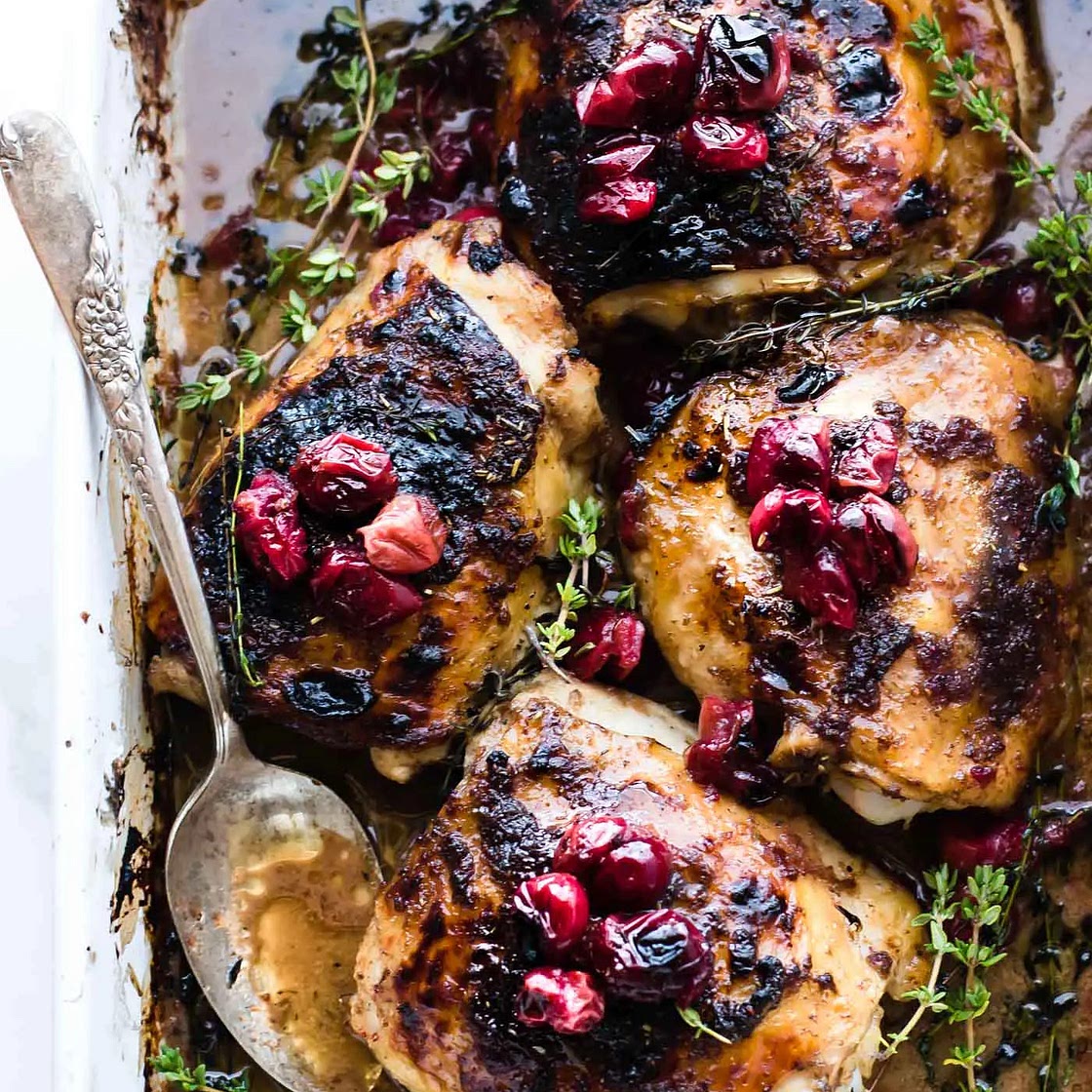Paleo Cranberry Chicken (One Pan Dinner)