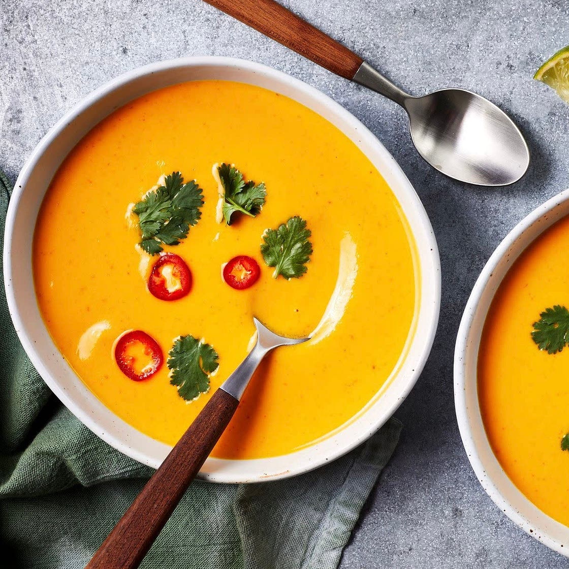 Pumpkin Curry and Lemongrass Soup