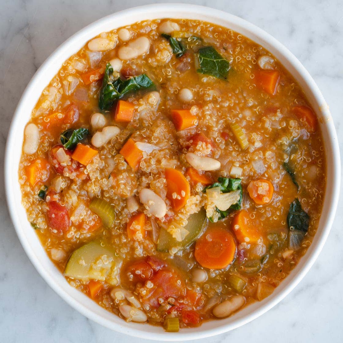 White Bean Soup with Quinoa