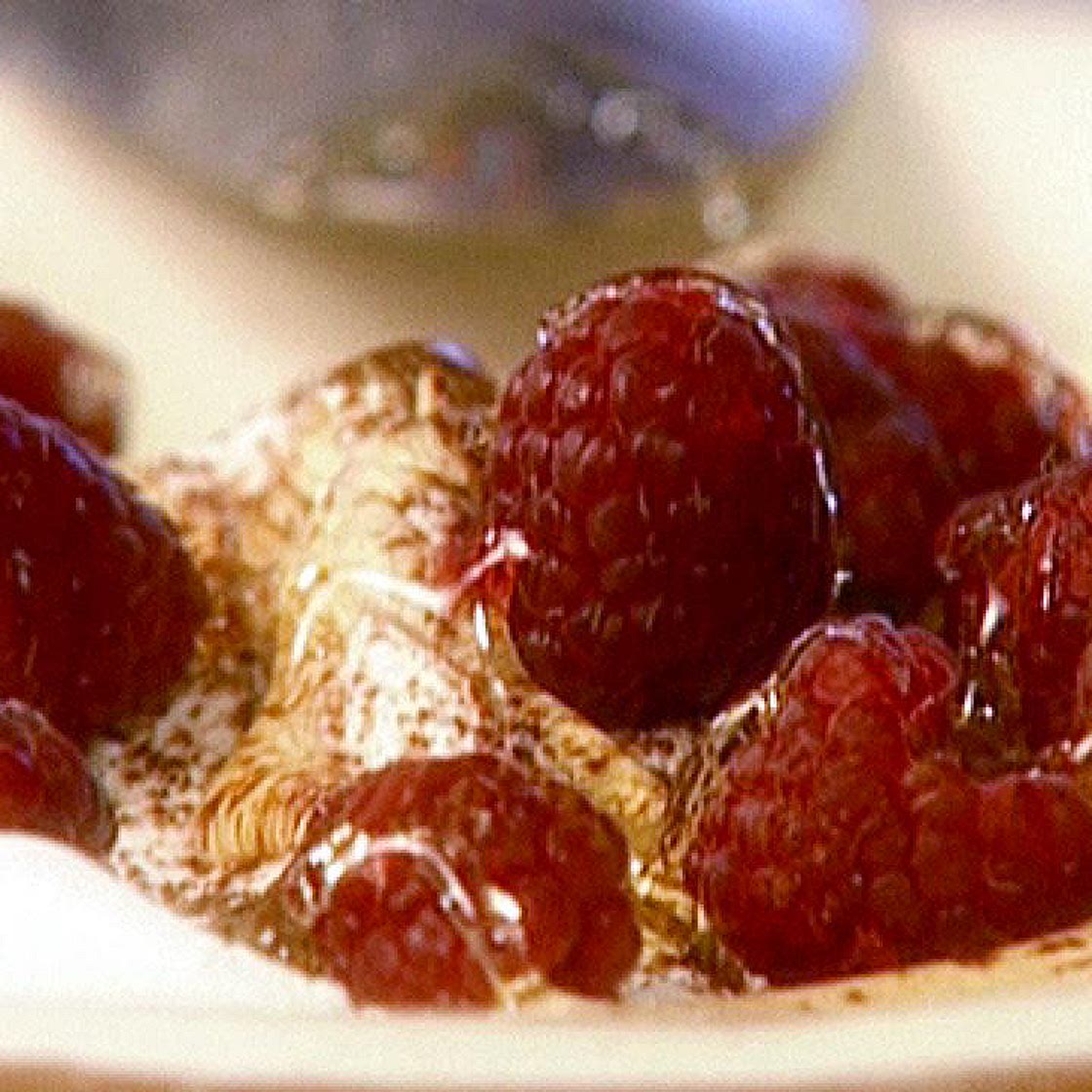 Ricotta with Honey and Raspberries