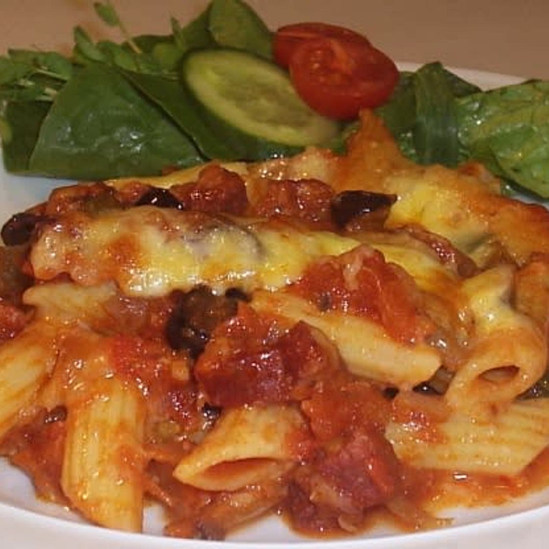 Penne Salami Bake