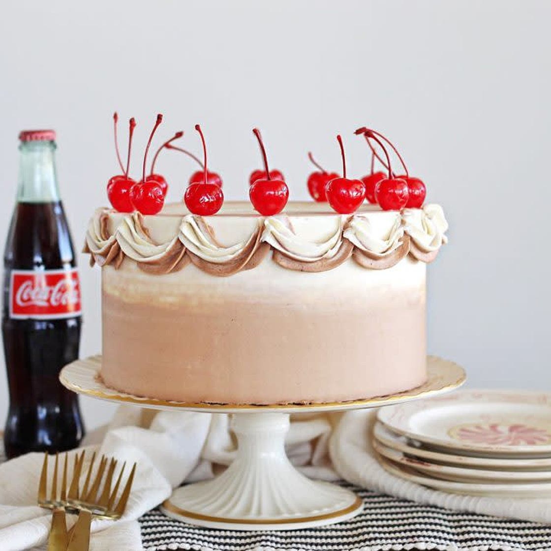Chocolate-Cola Cake with Chocolate-Cola Buttercream