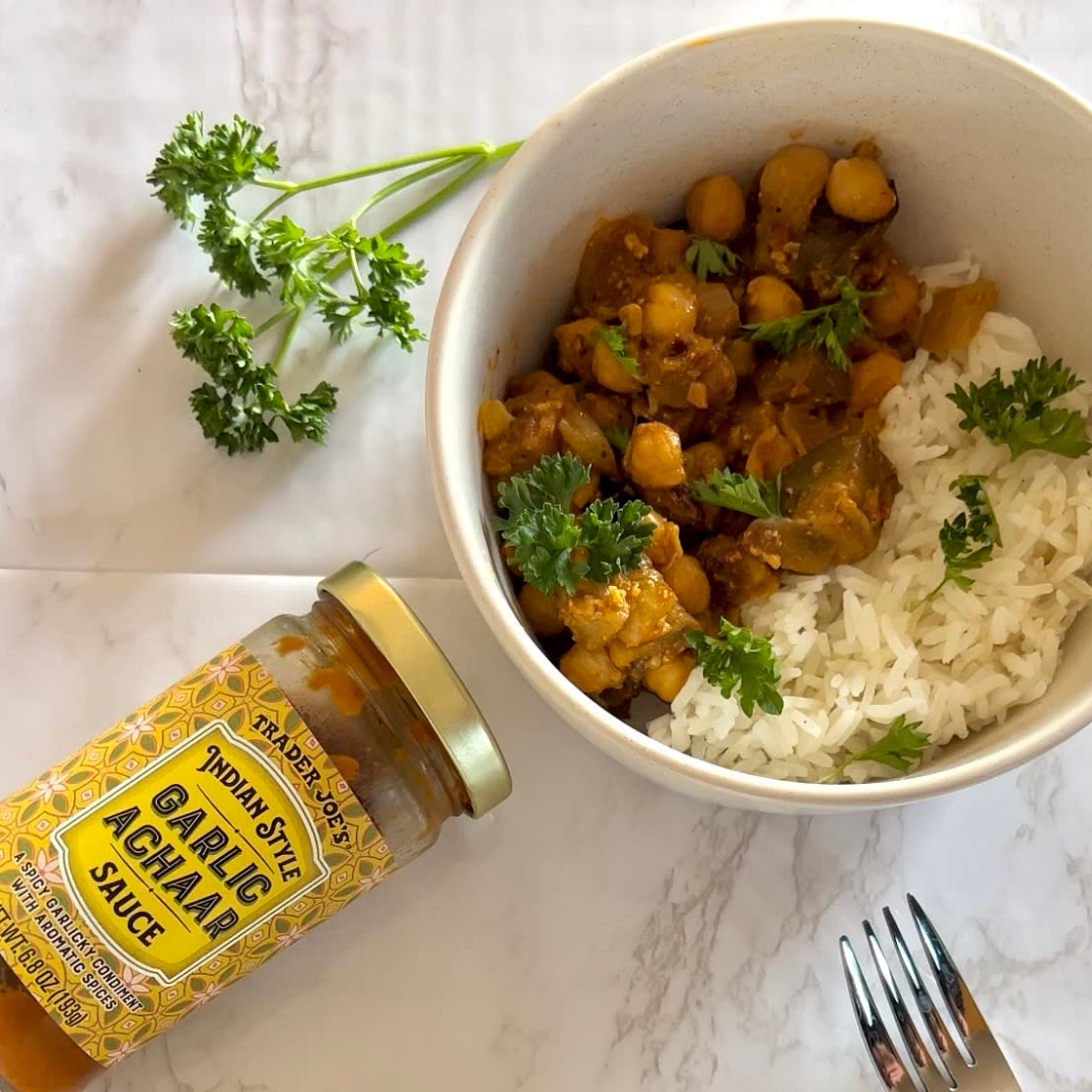 Eggplant Garlic Achaar