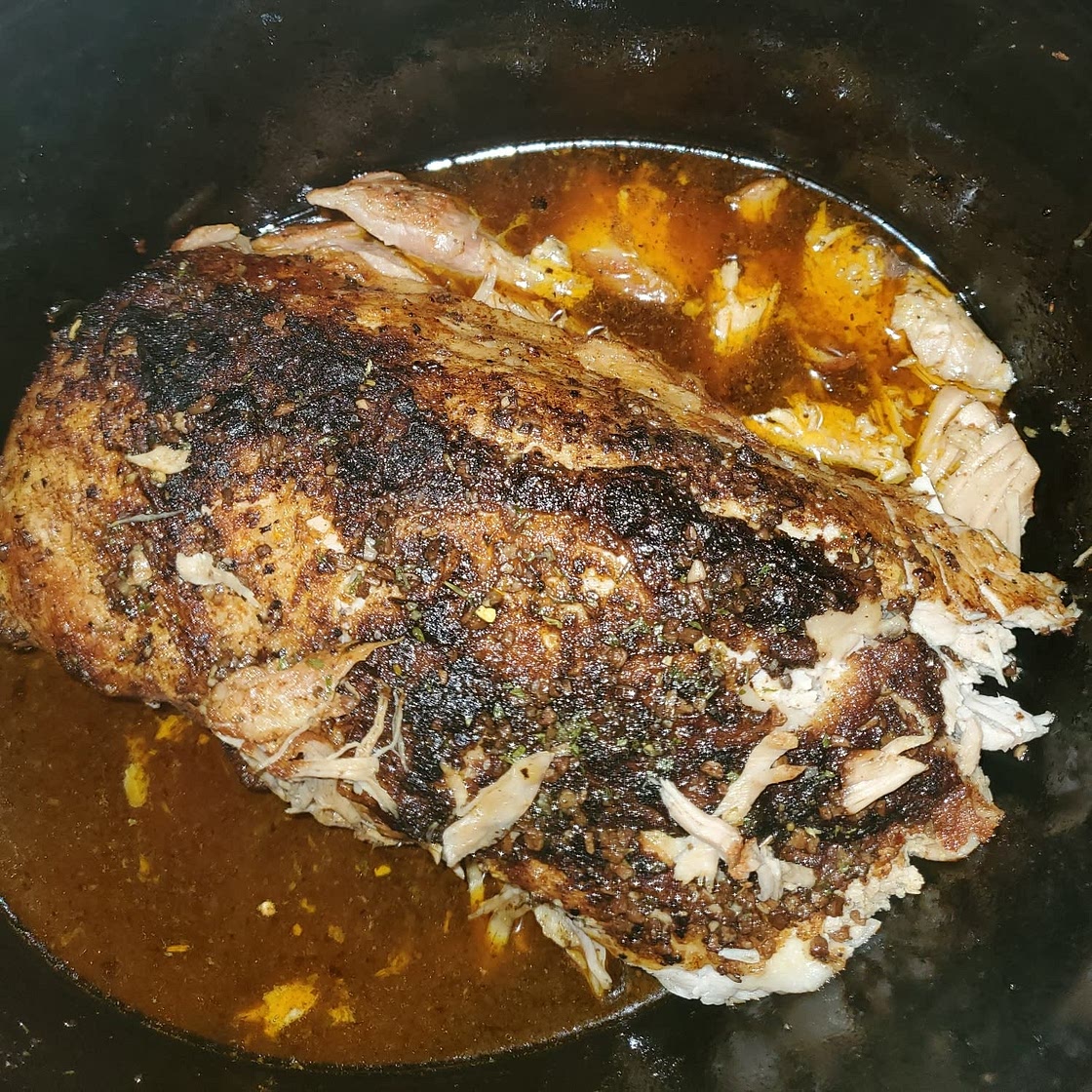 Crock Pot Garlic Balsamic Pork Loin