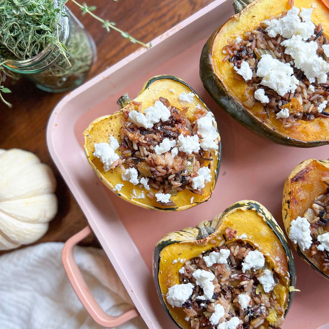 Roasted Stuffed Acorn Squash
