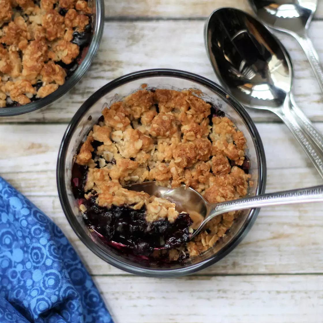 Air Fryer Blueberry Crisp