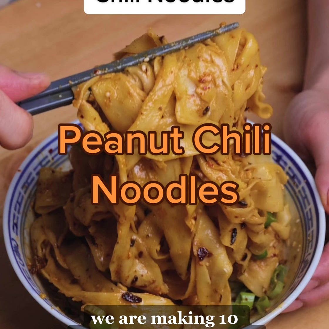 10 minutes Peanut Chili Noodles