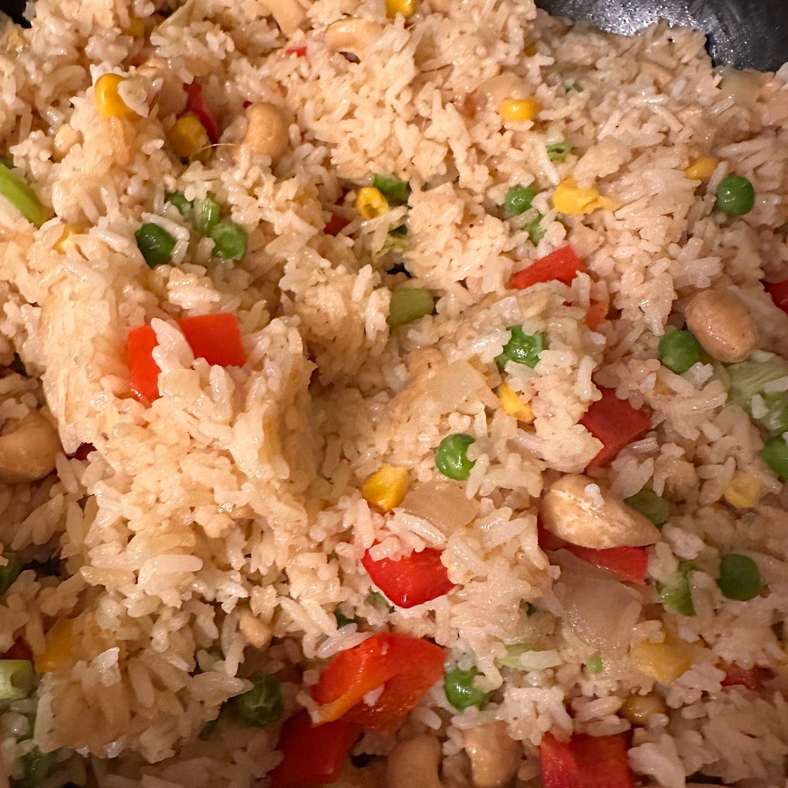 Arroz frito vegetariano