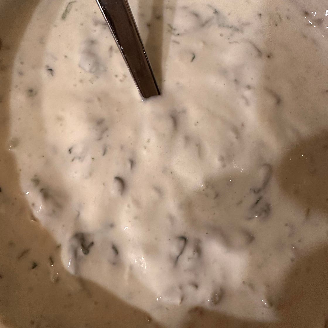 Raita de espinafres 
