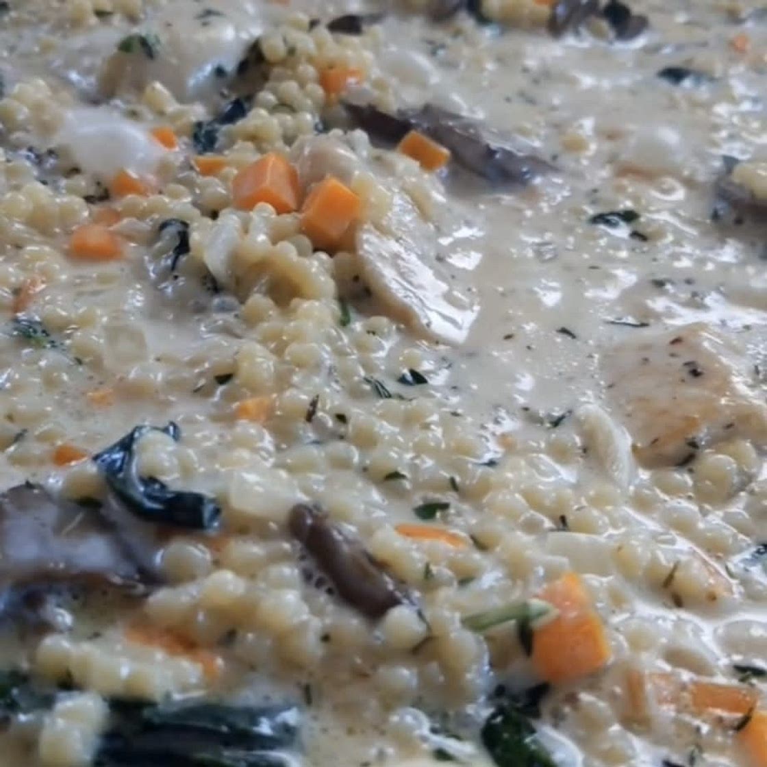 Creamy Mushroom Orzo