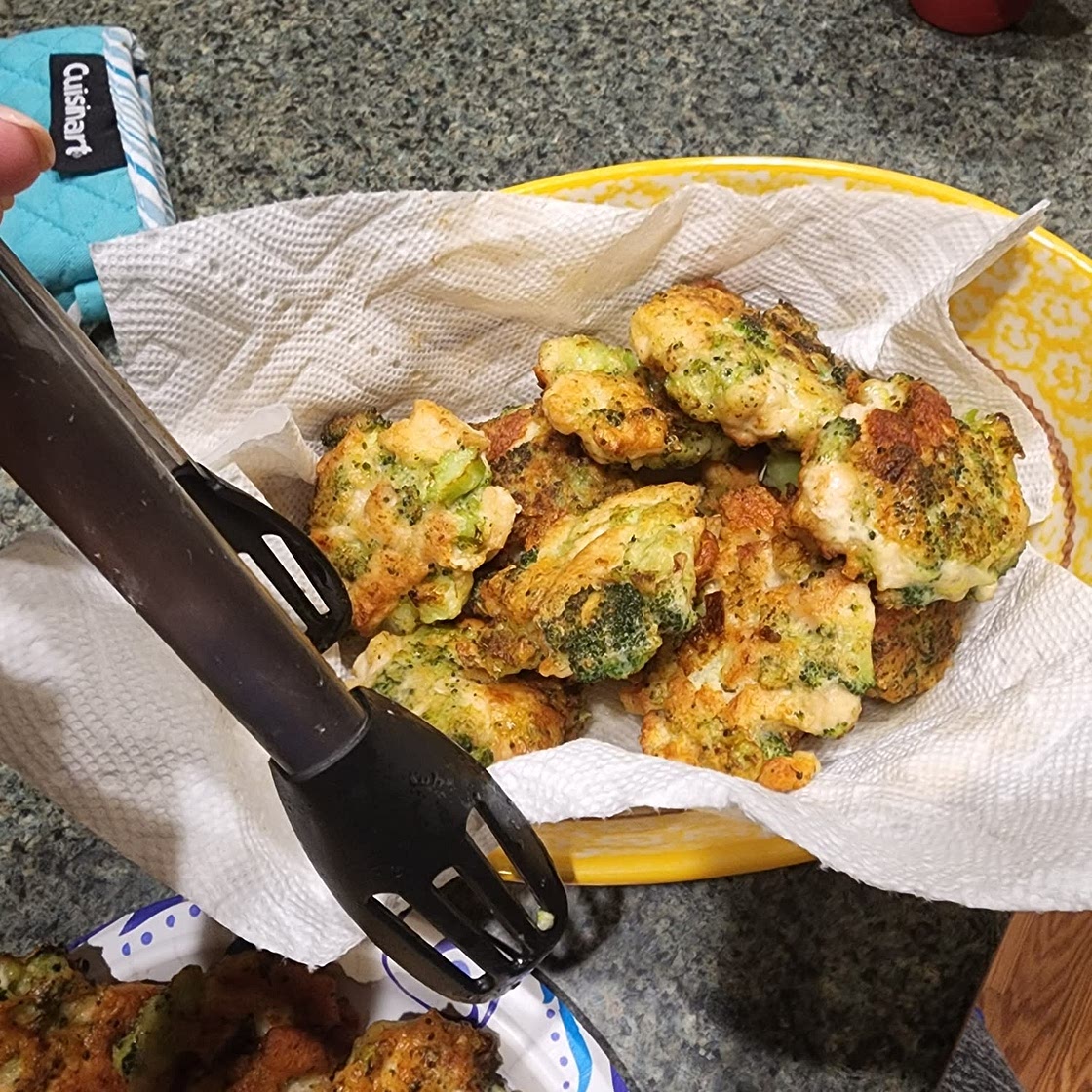 Broccoli Chicken Fritters