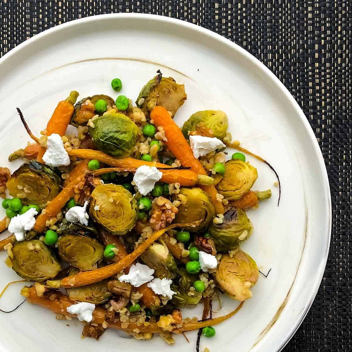 Roasted Brussels Sprouts And Carrots