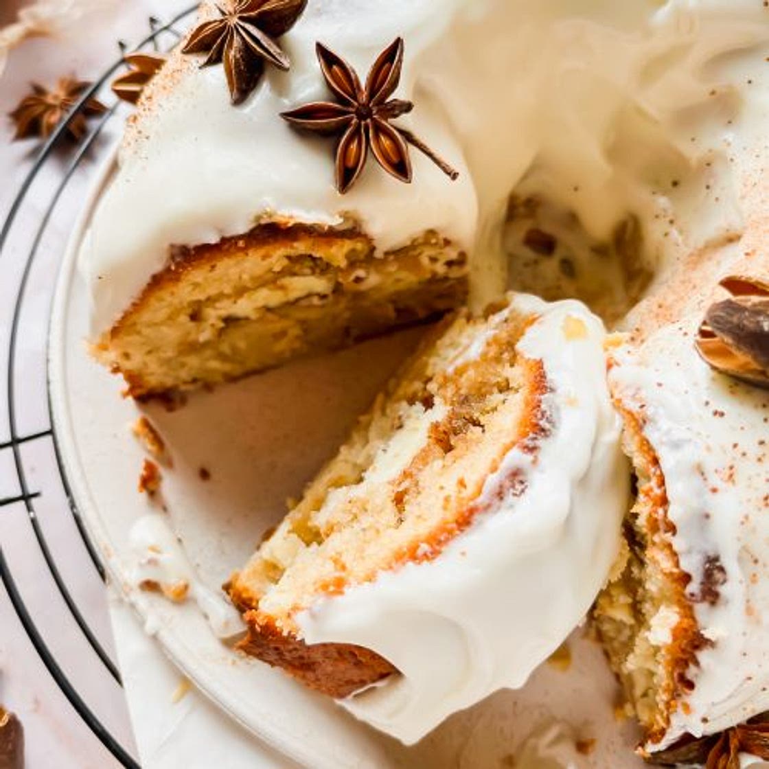 Maple Bundt Cake with Cream Cheese Filling
