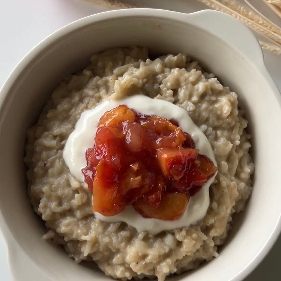 Creamy Rice Pudding with cooked Rice