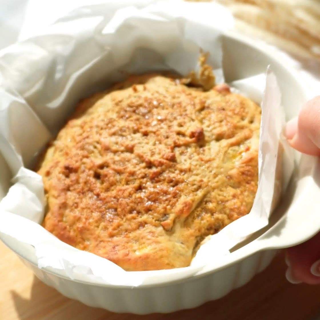 Air-Fryer single serve Banana Bread