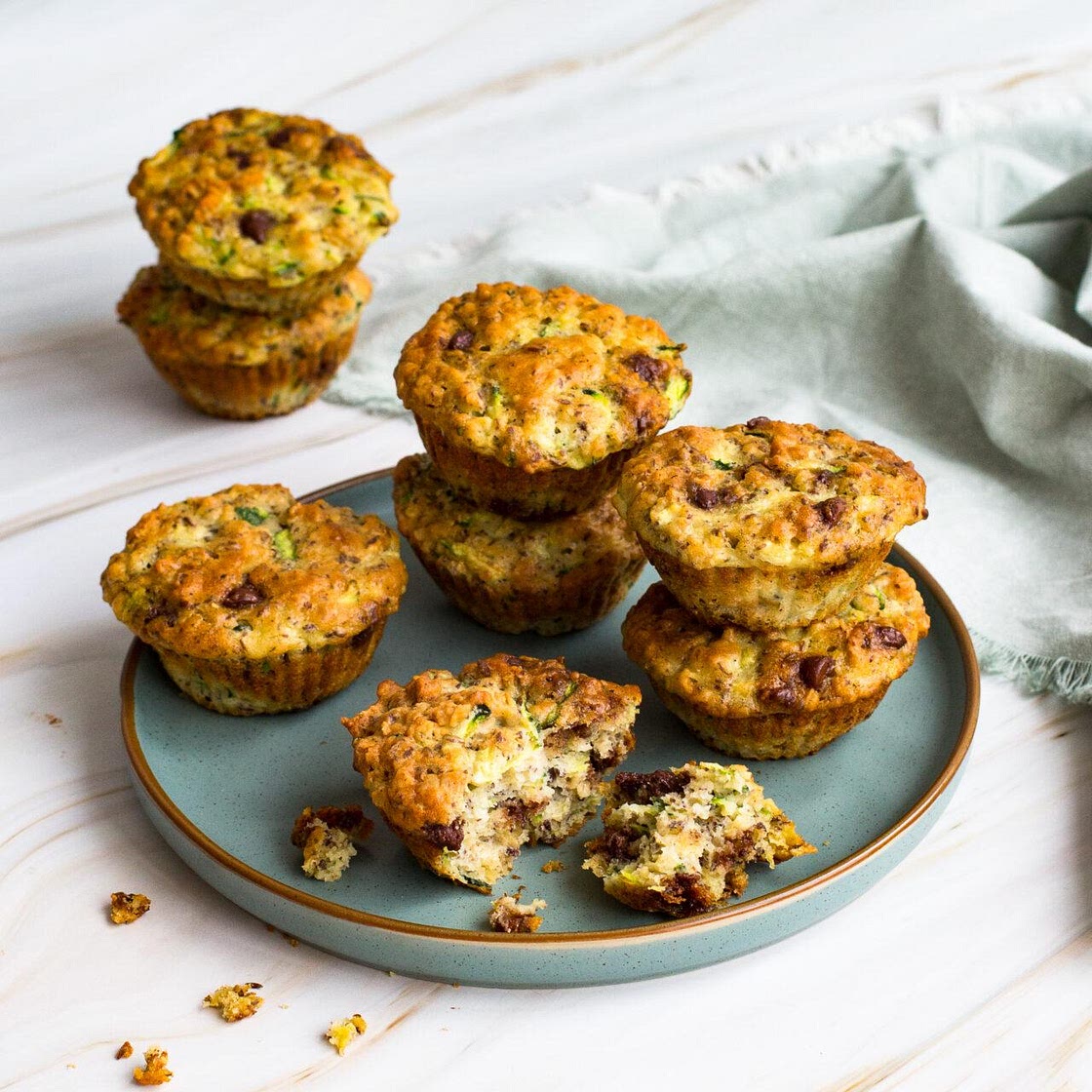 MUFFINS AUX COURGETTES ET AU CHOCOLAT - Julie DesGroseilliers