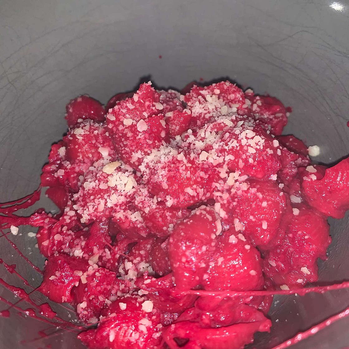 Beet-Pink Macaroni and Cheese
