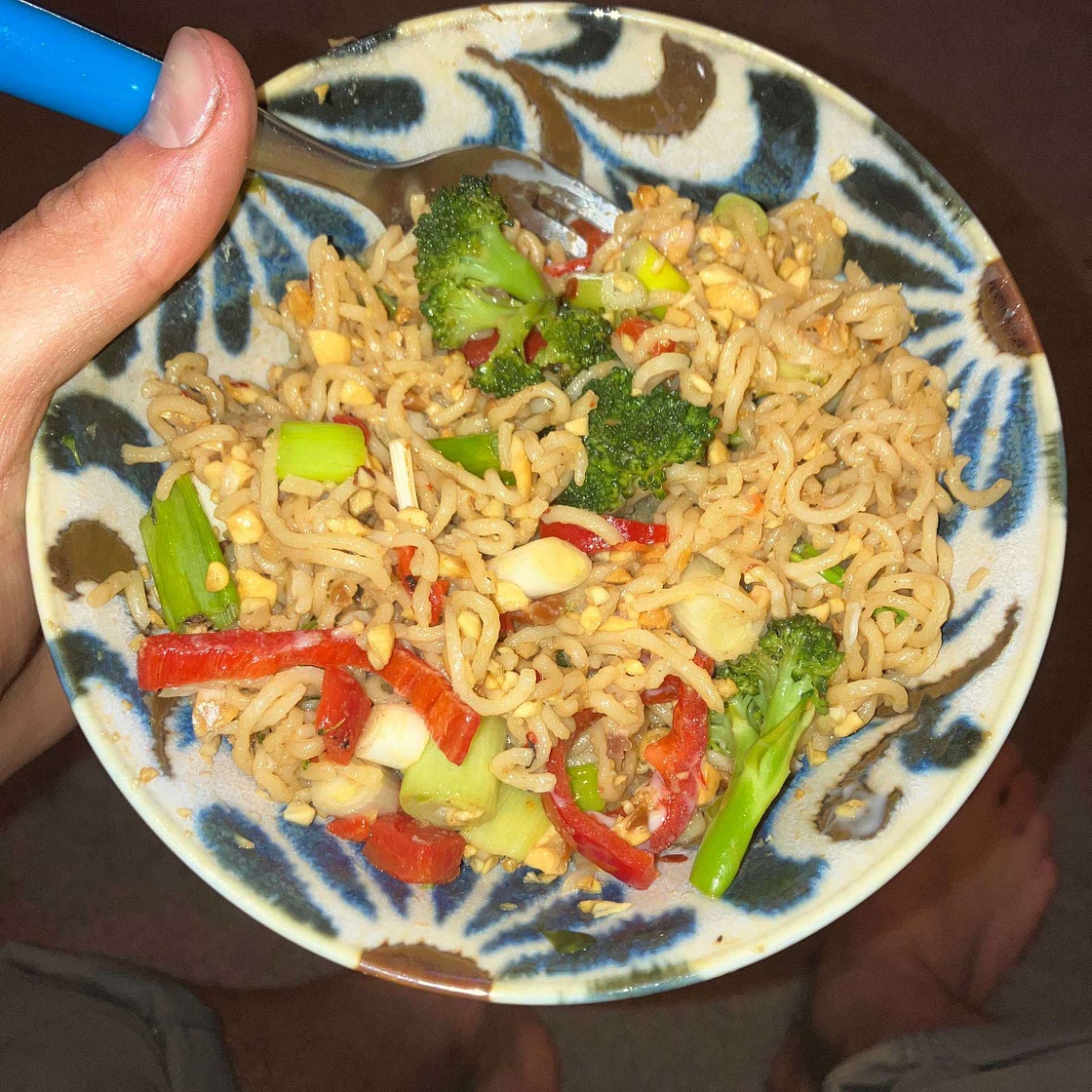 Peanut Noodles with Roasted Broccoli