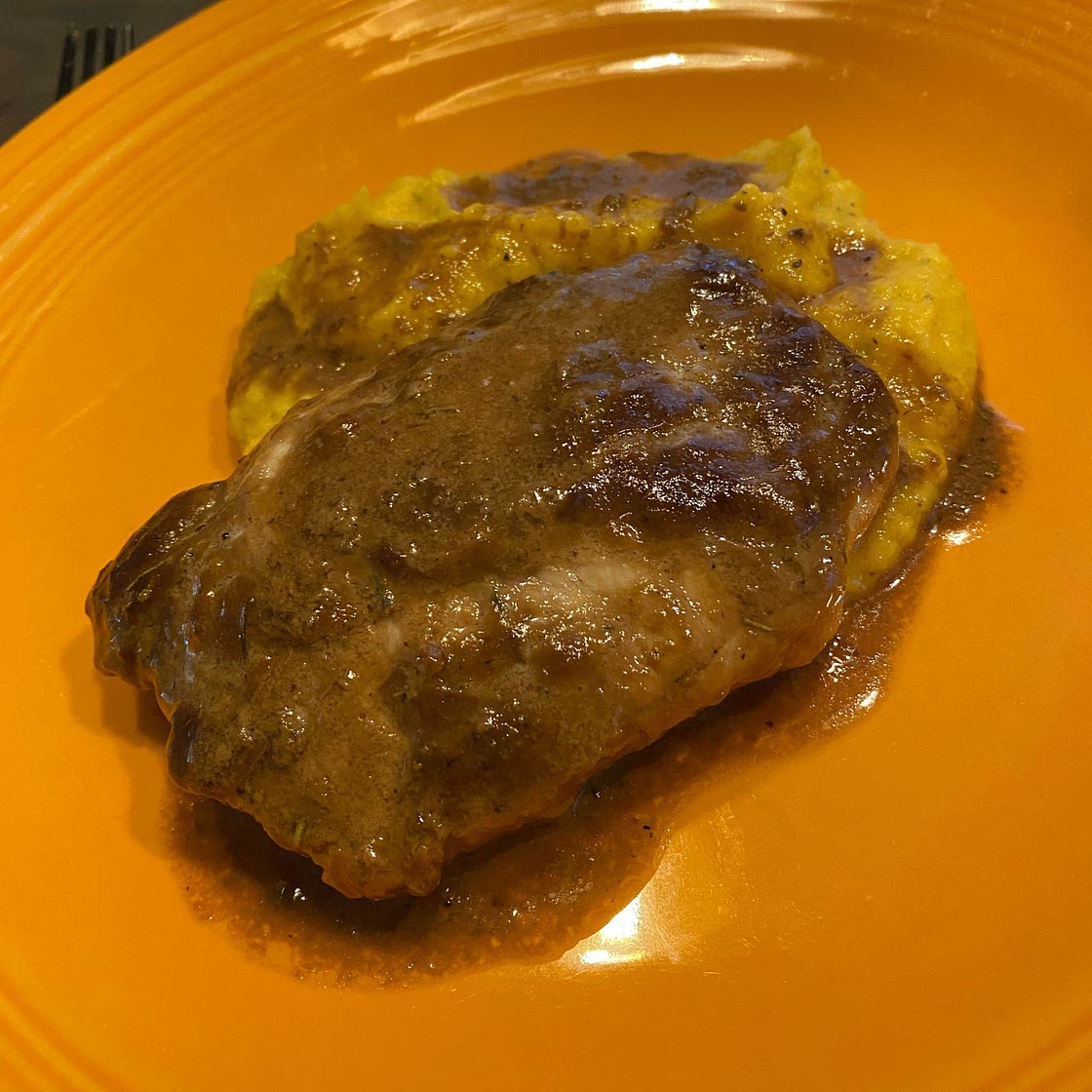 Mustard Balsamic Pork Chops