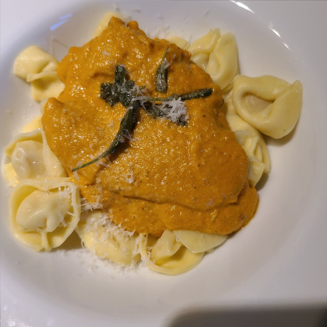Brown Butter Pumpkin Alla Vodka Tortellini