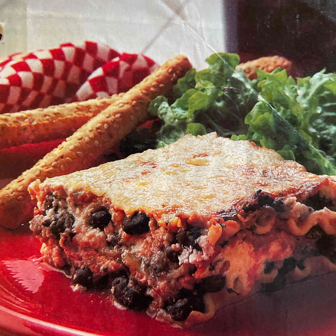 Black bean lasagne 