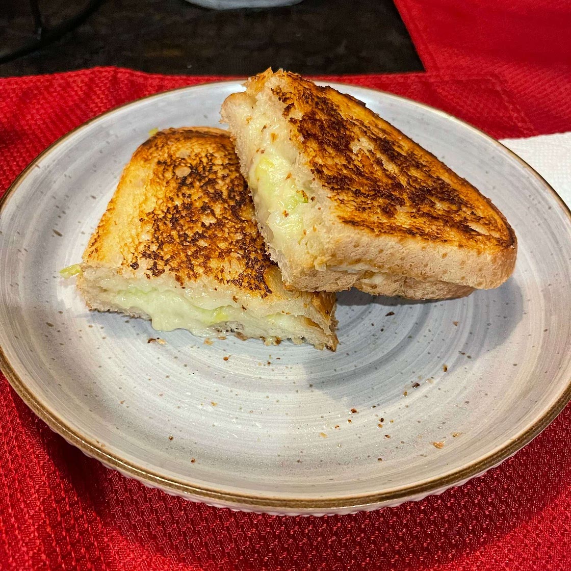 Leek and Gruyere Grilled Cheese
