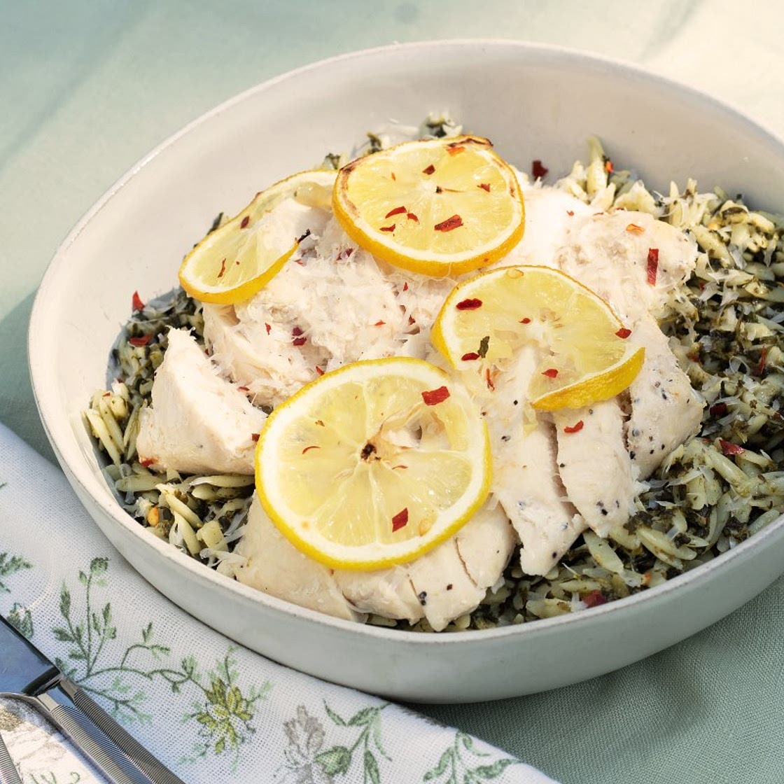 Lemon Chicken with Orzo
