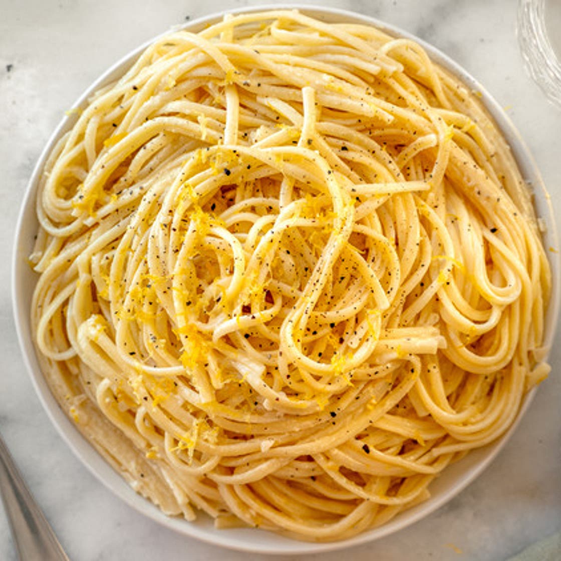 Linguine with Lemon-Cream Sauce