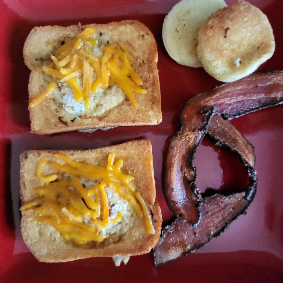 Sunshine toast and bacon