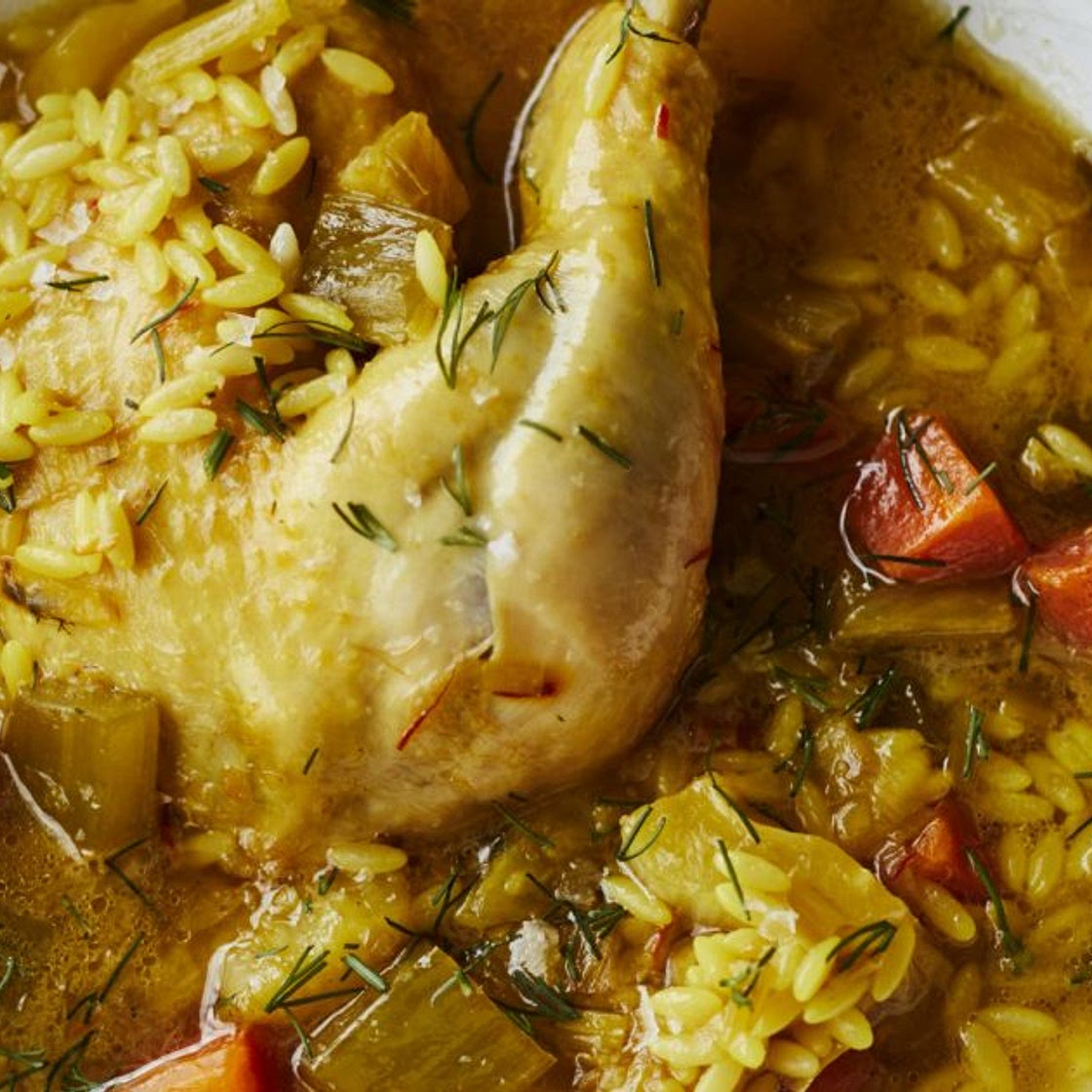 Chicken in a Pot with Orzo | Recipes