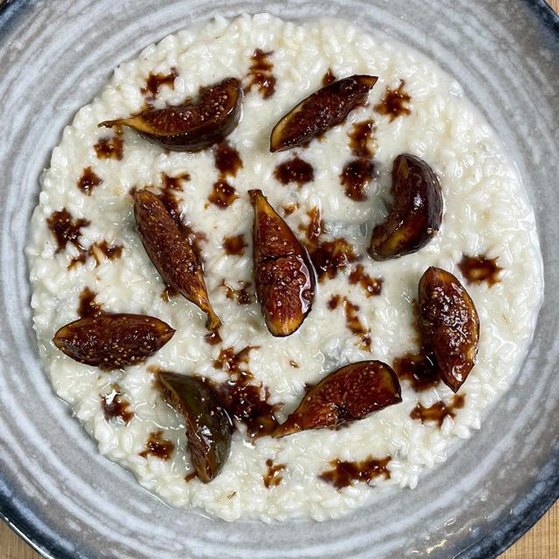 Risotto with Figs and Gorgonzola