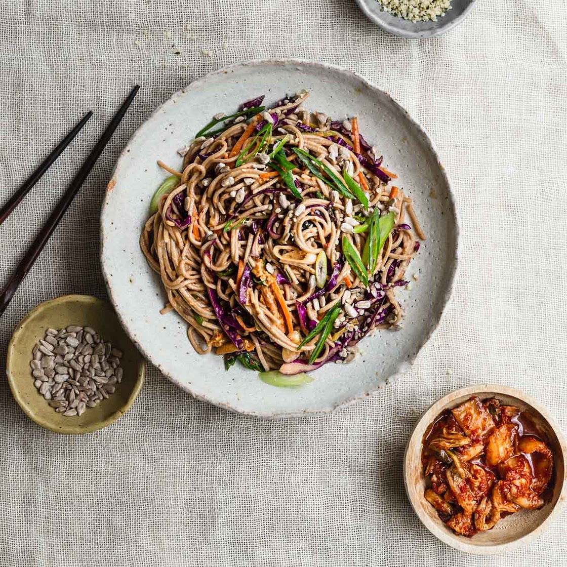 Kimchi Salad with Noodles