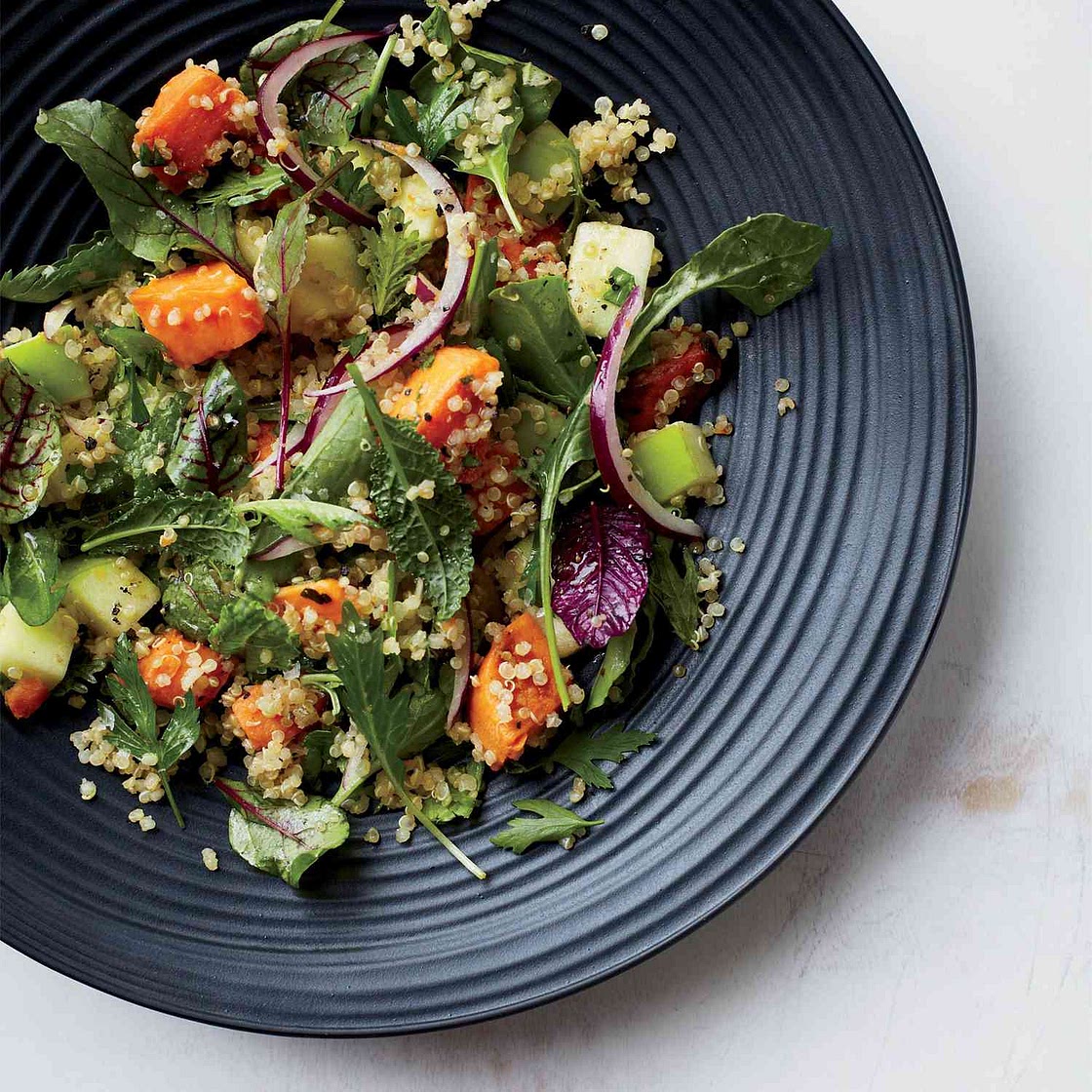 Quinoa Salad with Sweet Potatoes and Apples