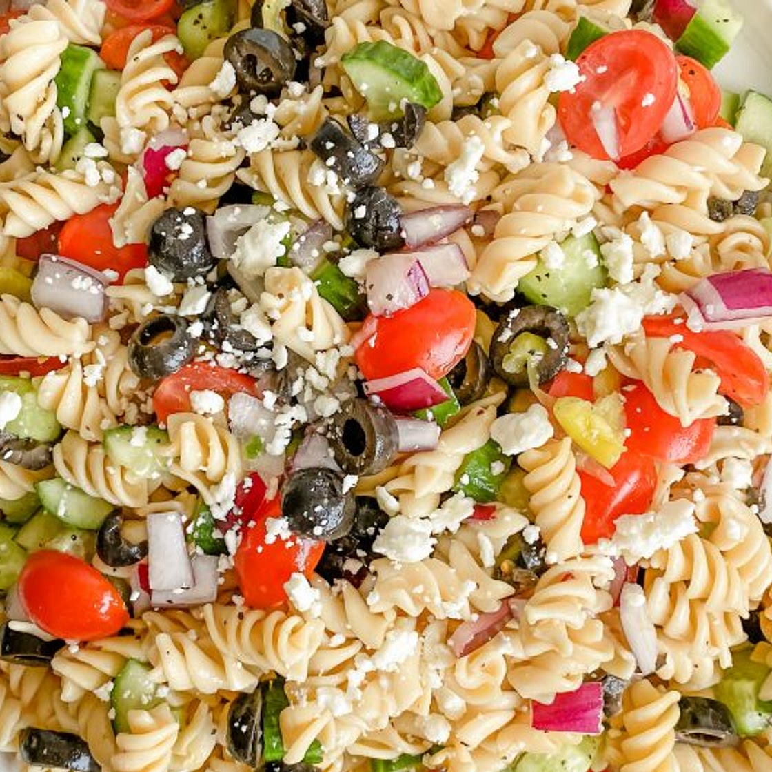 Healthy Greek Pasta Salad