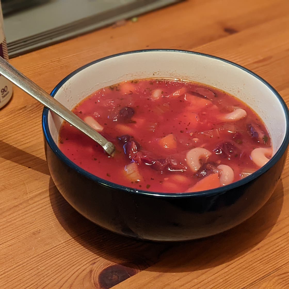 Vegan Minestrone with Beet