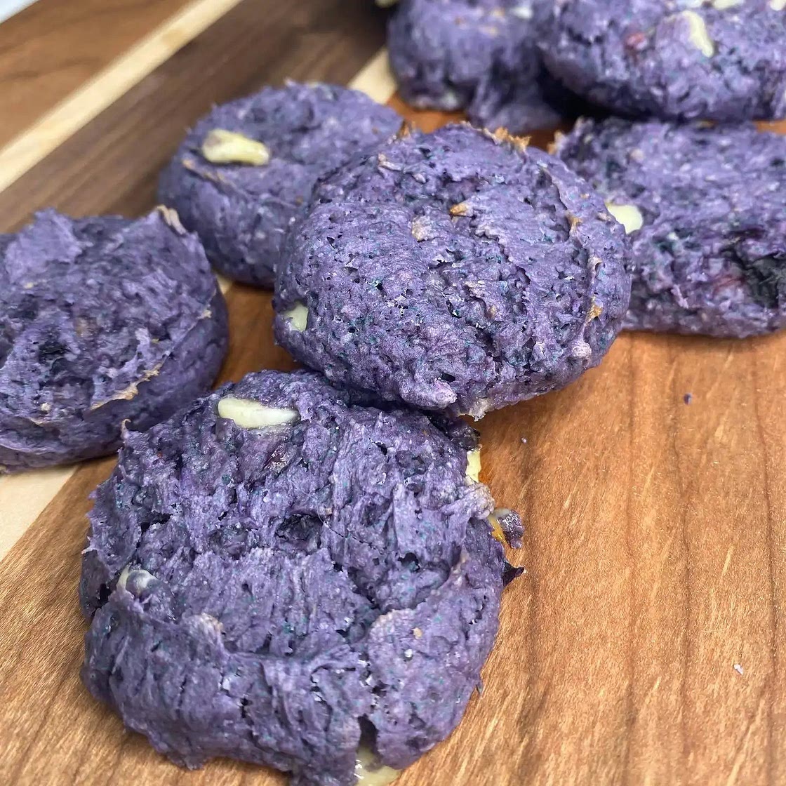 Blueberry White Chocolate Chip Cookies