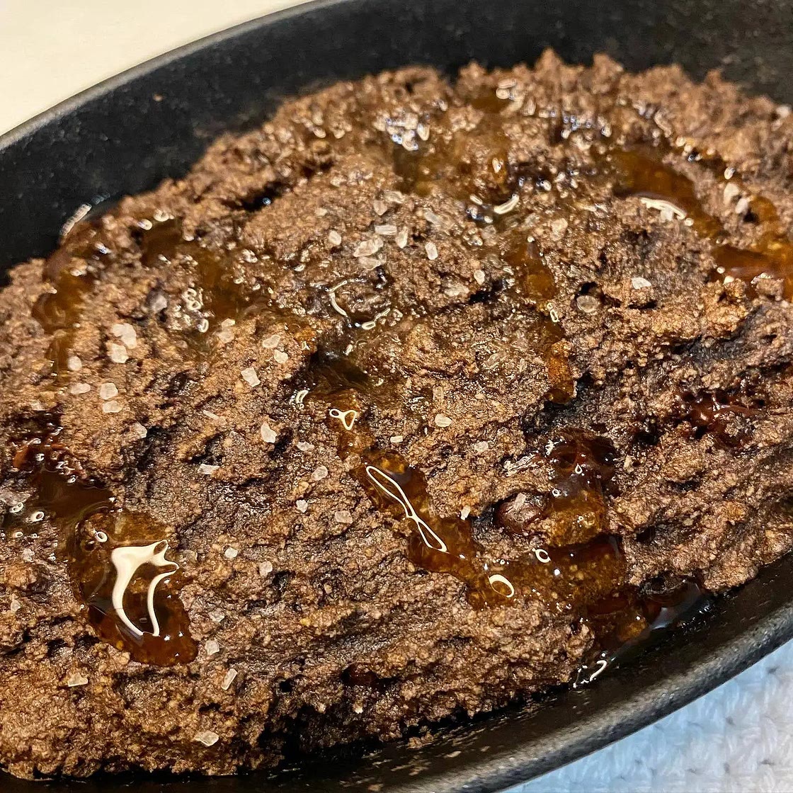 Sated Caramel Protein Gooey Air Fryer Brownie