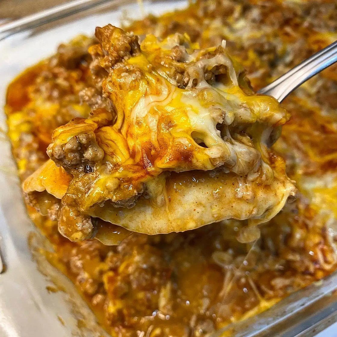 Red Enchilada Casserole