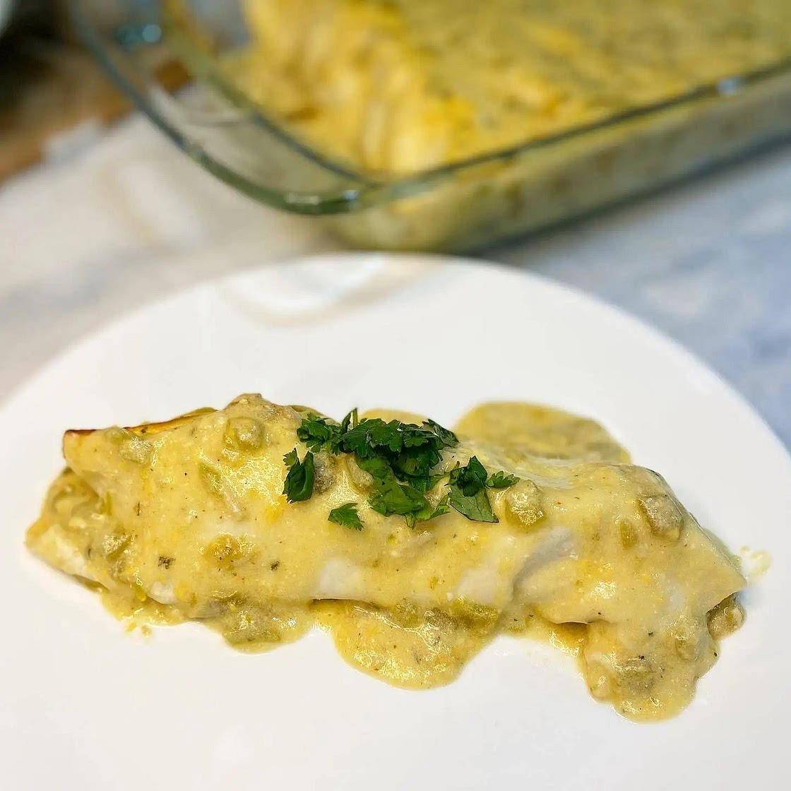 Skinny Chicken Enchiladas