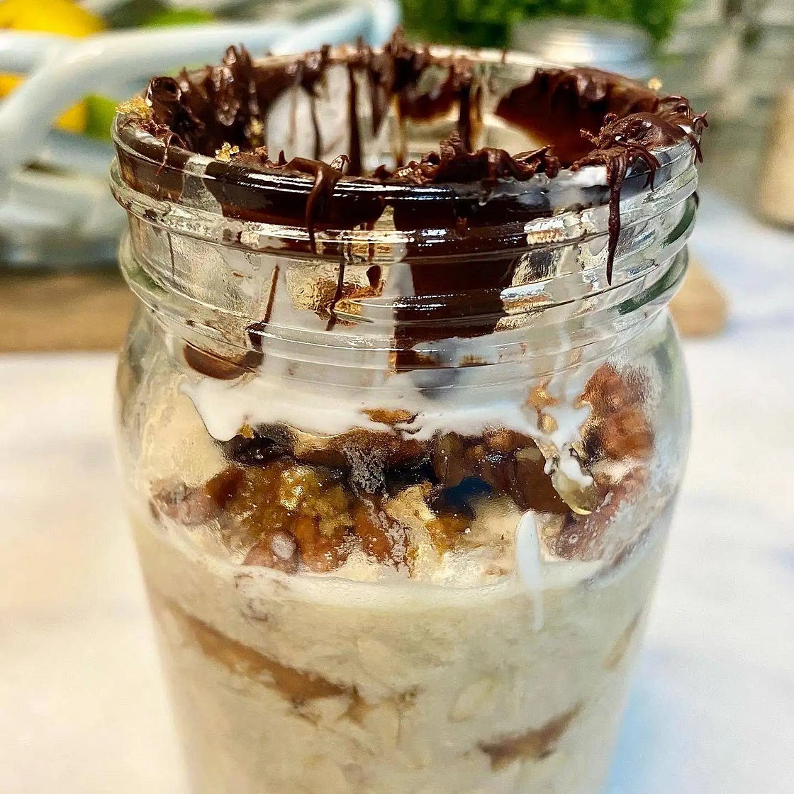 Turtle Protein Overnight Oats