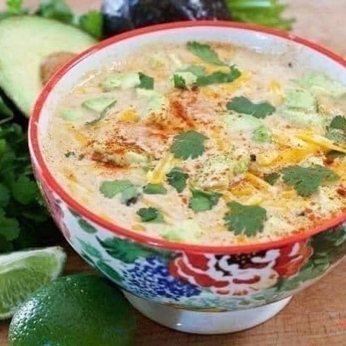 Crock Pot Chicken Queso Soup