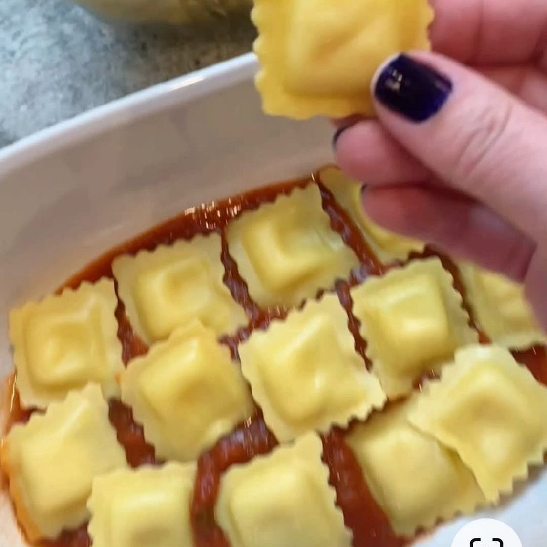 Filled pasta lasagna