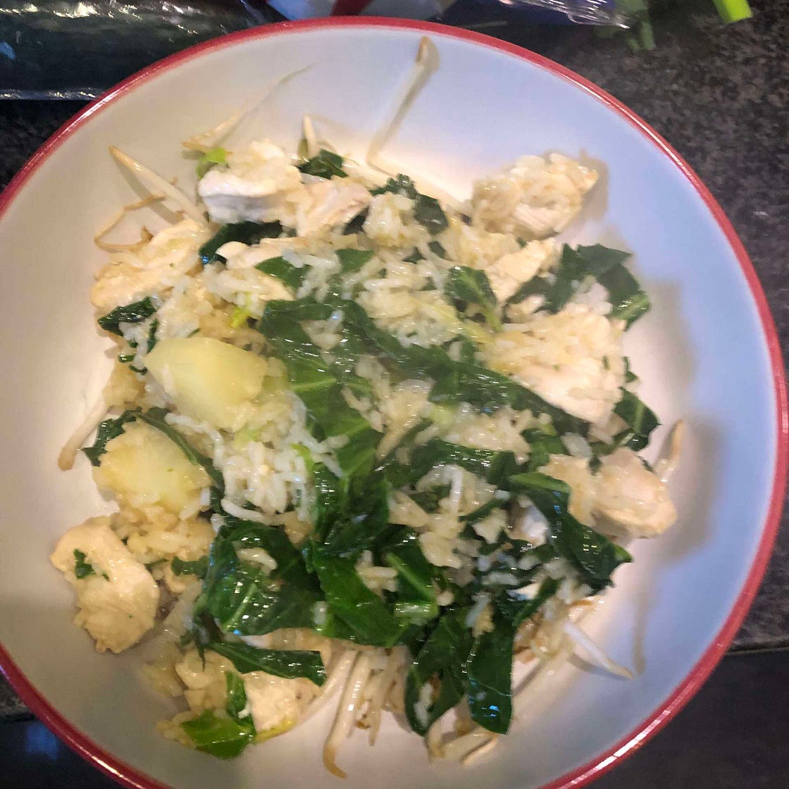 CHICKEN AND PINEAPPLE FRIED RICE