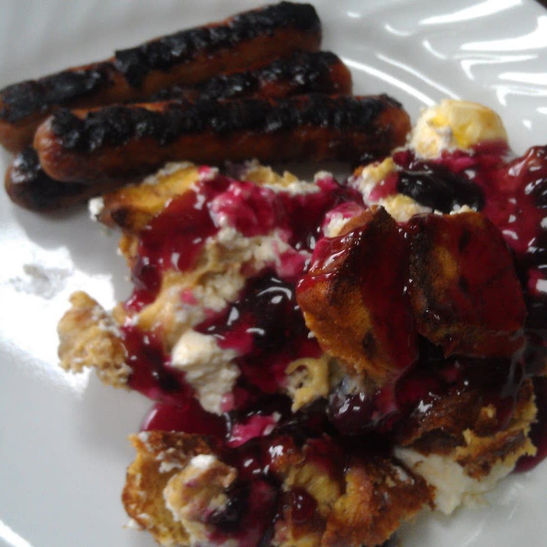 Overnight Blueberry French Toast