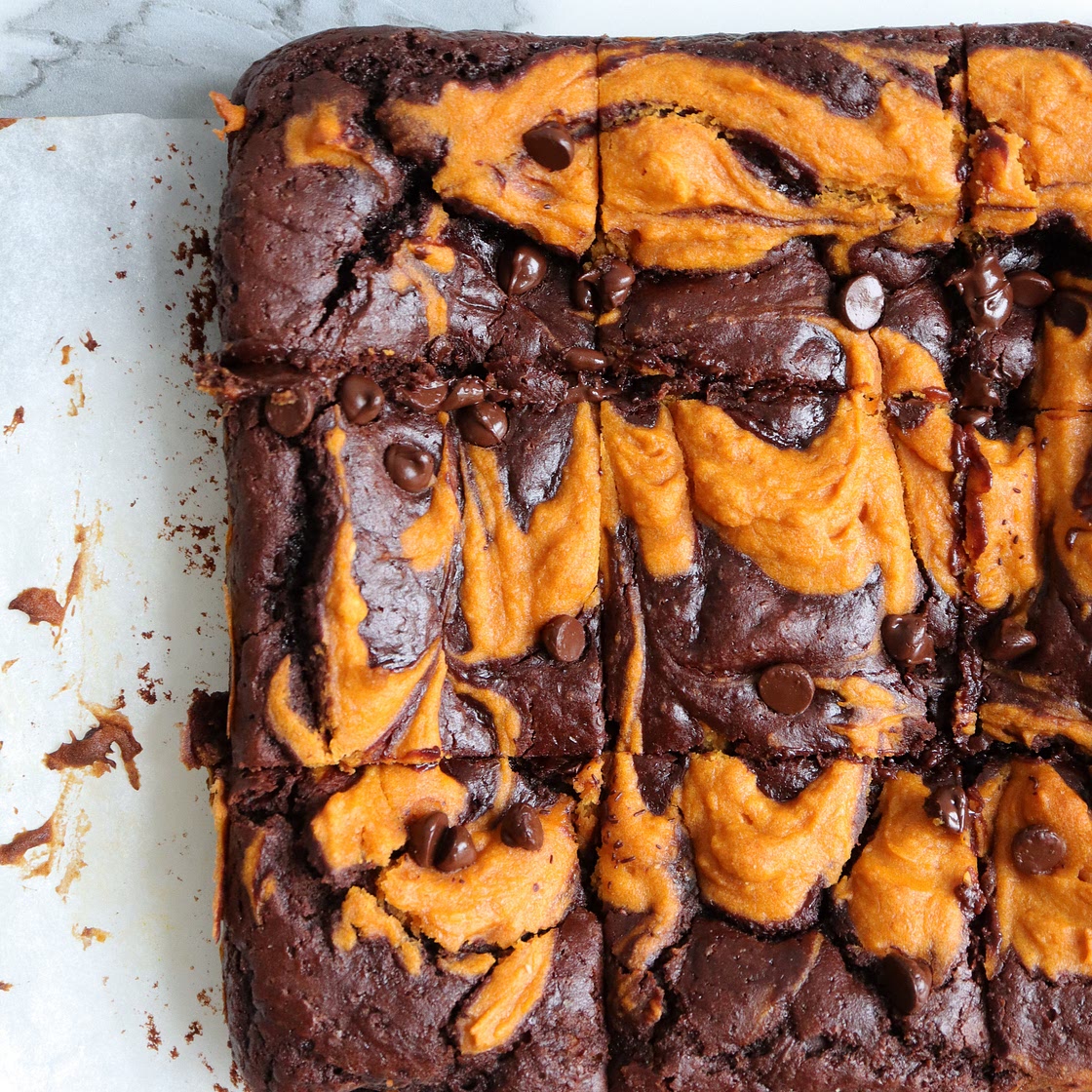 Pumpkin Swirl Brownie