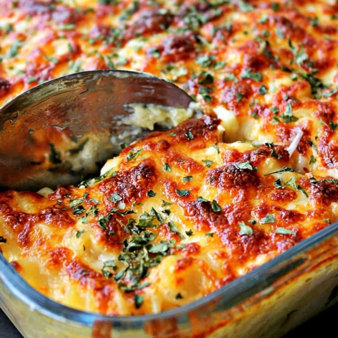 chicken alfredo bake