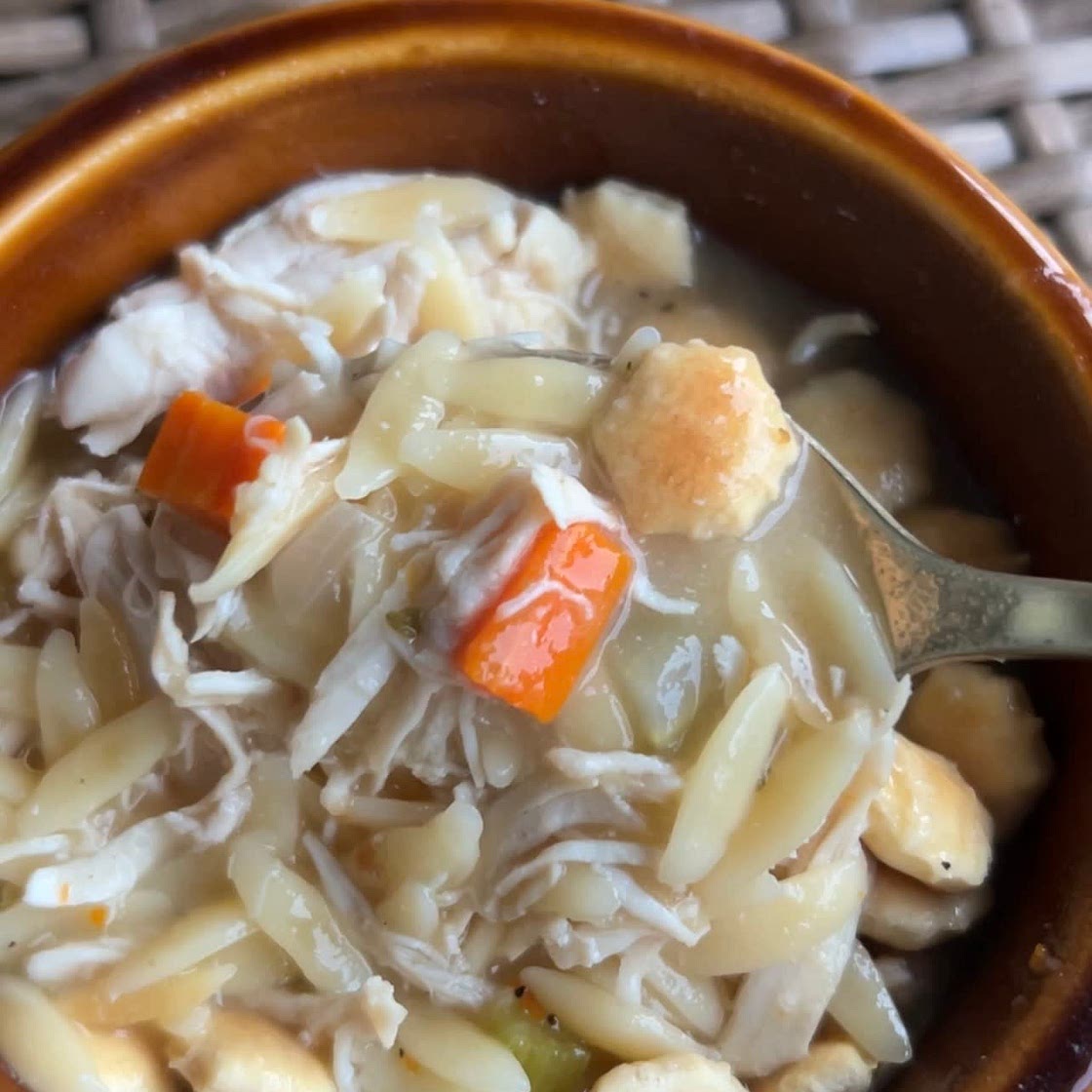 Instant Pot Lemon Chicken Orzo Soup