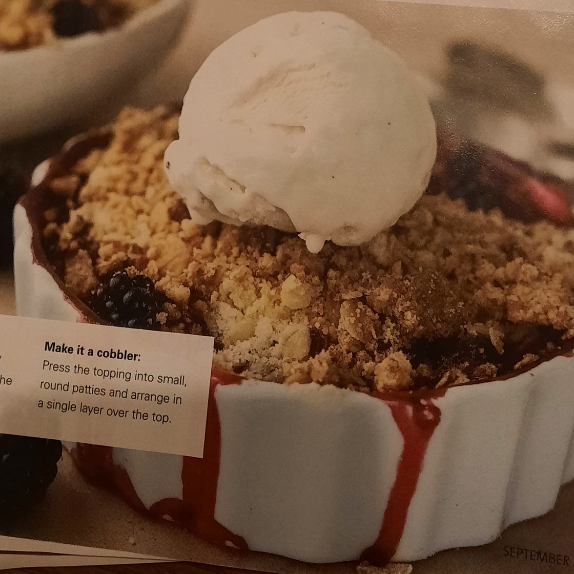 Basic fruit crumble