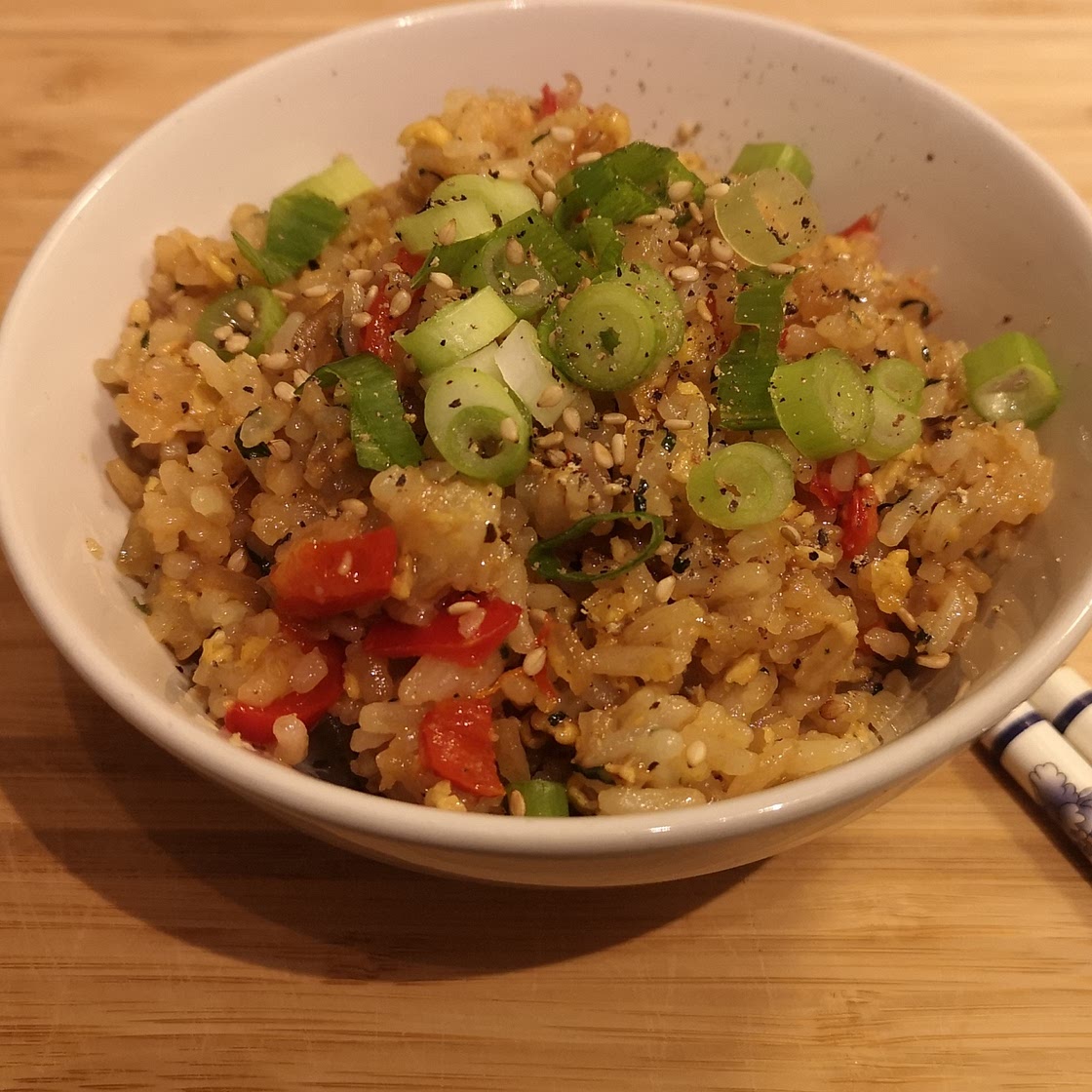 Proper egg fried rice