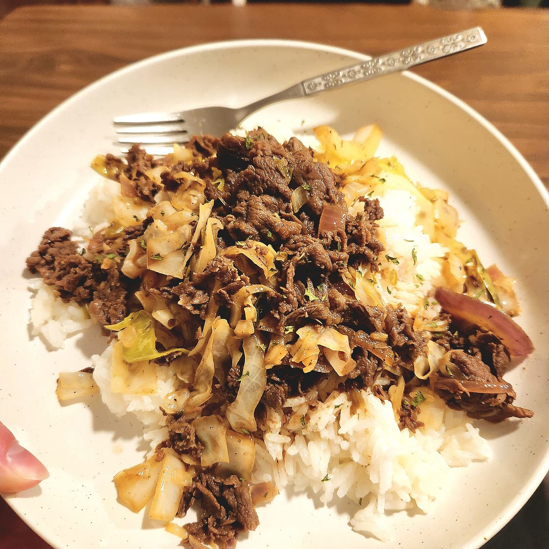 Beef and Cabbage Stir Fry